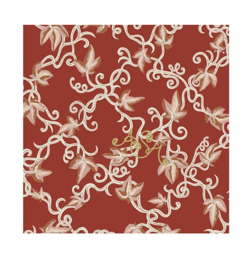 tangle beanie (oxblood+burnt orange)